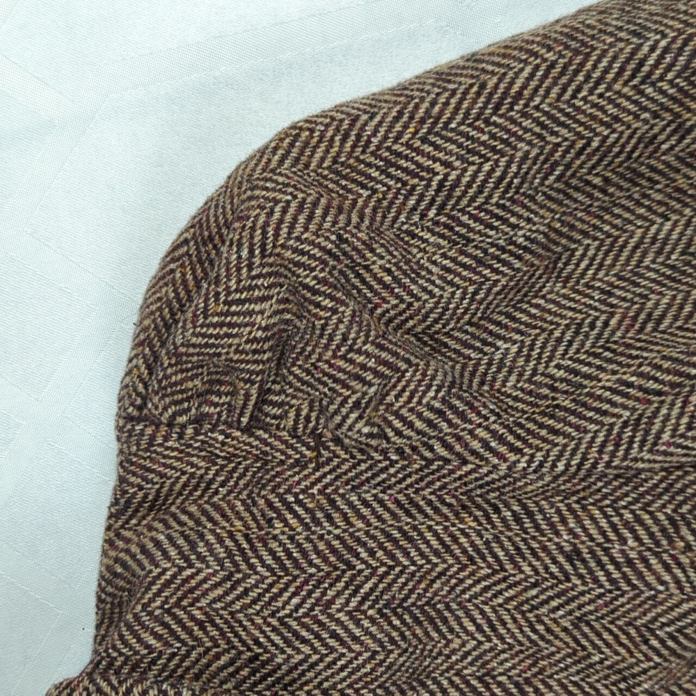 SOLD! Wool Blend Herringbone Bolero Old Fashioned Zara - Picture 9 of 12